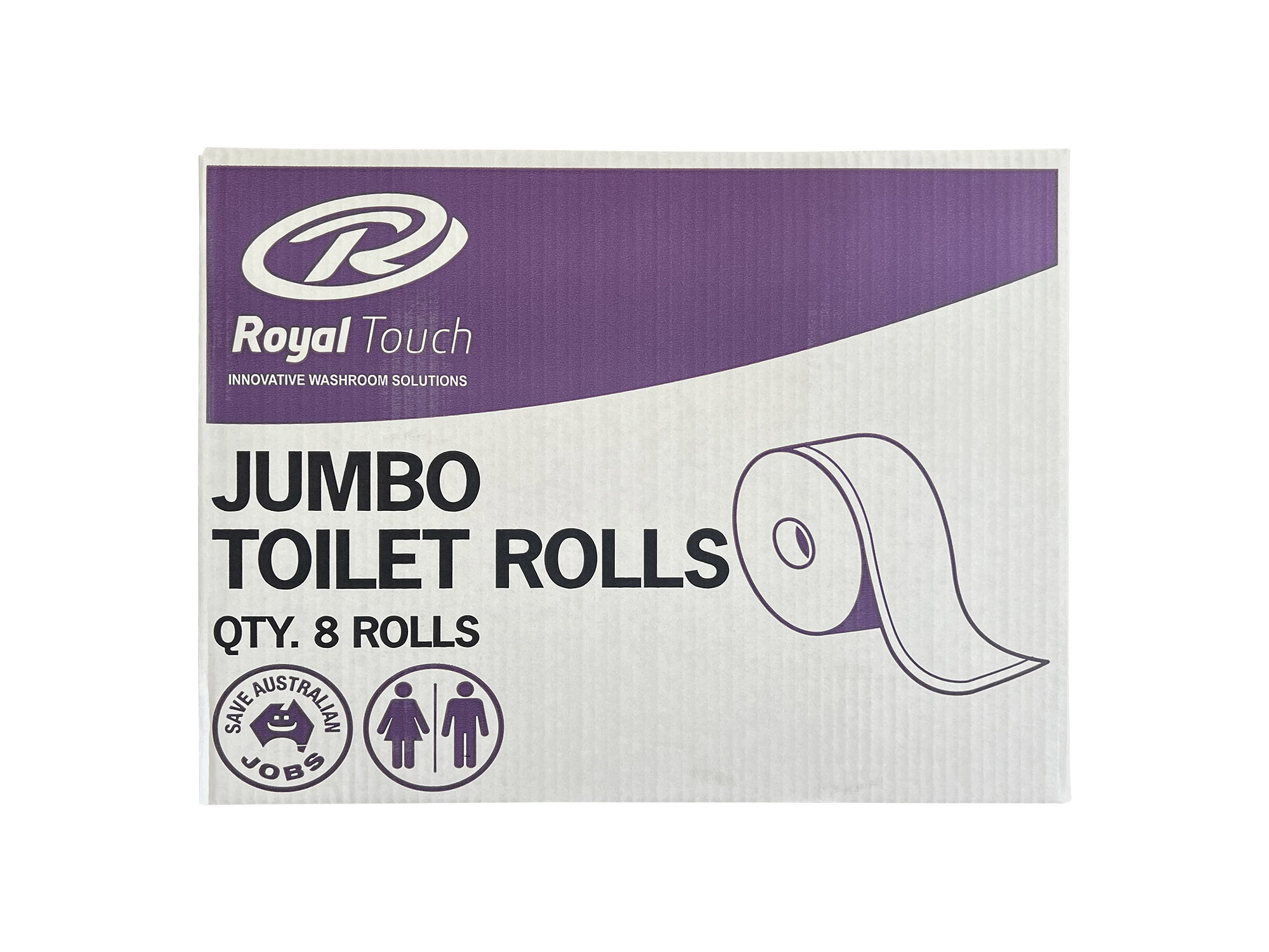 Carton Of Jumbo Toilet Rolls